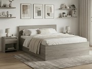 SOFIA ágy 120 x 200 cm, trüffel tölgy Ágyrács: Lamellás ágyrács, Matrac: Coco Maxi 20 cm matrac