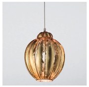 SIRU-Csillár zsinóron FOGLIA ORO 1xE27/60W/230V pr.25 cm arany Velencei üveg/arany