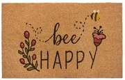 Kókuszrost lábtörlő 75x45 cm Bee Happy - Hanse Home