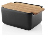 Nordic konyhai vajas tál tölgy tetővel, fekete - Eva Solo