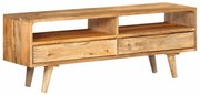tömör mangófa TV-szekrény 110x30x41 cm