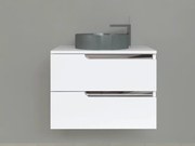 Piramida EURIDIKA fali fürdőszobabútor - mosdópult mosdó nélkül -2 fiókos - 75 x 48 x 53 cm