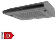 Home KPE 6038B konyhai páraelszívó HURRICANE, három sebességfokozat, 2 motoros, légszállítás: 380 m3/h, 200 W, 60cm, fekete