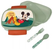 Disney Mickey Nature szendvicsdoboz + evőeszköz szett