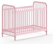 Rózsaszín fém babaágy 60x120 cm BRONXX – Vipack