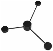 LED fali lámpa JOY 3xGX53/6W/230V fekete