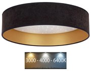 Brilagi - LED Mennyezeti lámpa VELVET STAR LED/24W/230V á. 40 cm fekete/arany