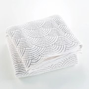 Fehér-bézs jersey ágytakaró és párnahuzat szett 240x260 cm Cassandra – douceur d'intérieur