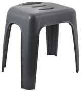 Spirella HOCKER zuhanyzószék, sötét szürke, 47 cm