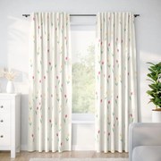 Goldea pamut drapéria - tulipánok 140x150 cm
