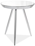 Bora II dohányzóasztal, ezüst