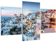 Kép - Alkonyat Santoriniban (90x60 cm)