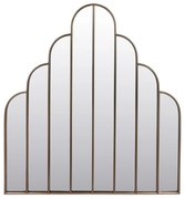 Boltíves fali tükör 8 részes kompozíció bronzos fém keretben 100x92,5x2,5cm