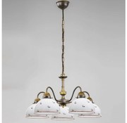 Kolarz 731.85.69 - Csillár láncon NONNA 5xE27/75W/230V piros