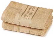 4Home Bamboo Premium törölköző, bézs, 30 x 50 cm, 2 db-os szett