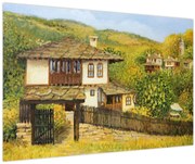 Kép - Házak nyáron (90x60 cm)