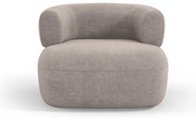 Bézs buklé fotel Jenny – Micadoni Home