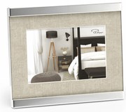 Home fényképkeret, 10 x 15 cm, nikkel - textil - Philippi