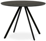 Kerek étkezőasztal 100x100cm, laminált, szürke tölgy, HT-R5010 GREY