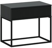 Éjjeliszekrény Fekete Színben CADRO NR2 60 cm PUSH