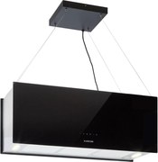 Klarstein Kronleuchter XL, mennyezeti páraelszívó, 90 cm, 577 m³/ó, LED, érintőképernyős, fekete