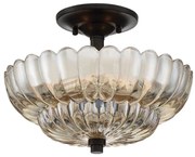 Quoizel QZ-WHITECAP-SF-S - Mennyezeti lámpa WHITECAP 3xE14/40W/230V átm. 29,7 cm