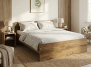 Ágy ELISA 160 x 200 cm, artisan tölgy Ágyrács: Léces ágyrács, Matrac: Deluxe 10 cm matrac