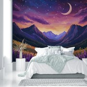 Fotótapéta - Lila táj (147x102 cm)