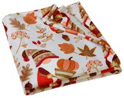 Narancssárga-barna mikroplüss takaró 130x170 cm Woodland Gonks – Catherine Lansfield