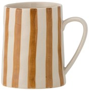 Okkersárga-fehér agyagkerámia bögre 440 ml Begonia – Bloomingville