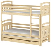 Emeletes gyerekágy 90 cm Annita (fenyő). 615010