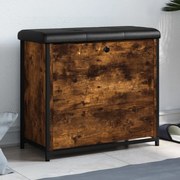 füstös tölgy színű cipőpad lehajtható fiókkal 62 x 32 x 56 cm