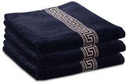 GREEK törölköző 50 x 90 cm fekete, 100% pamut