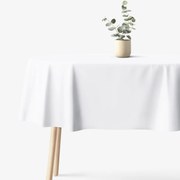 Goldea ovális terítő - extra erős 100% - os pamut - fehér 120 x 200 cm