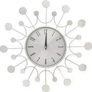 vidaXL ezüstszínű fém falióra 40 cm