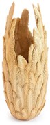 Modern design Magas padlóváza arany levél dekorral 80 cm