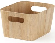 Kitchisimo 2 db tároló kosár szett 31 × 23 × 16cm, természetes, L