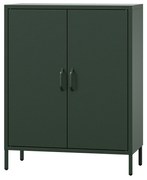 Kis szekrény polcokkal VITO, 800 x 1015 x 400 mm, Modern: palack zöld szín
