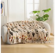 Mikroplüss pléd HERBÁŘ, bézs Méret: 200 x 220 cm