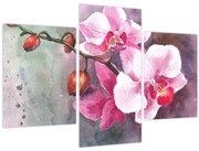 Kép - Orchideák, akvarell (90x60 cm)