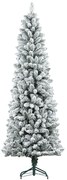 Műfenyő, 210 cm, 687 ággal, műhóval, összecsukható fémállvánnyal