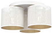 Felületre szerelhető csillár LOFT SHADE 3xE27/60W/230V fehér/arany