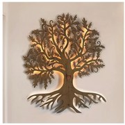 Li-Go 5742/DUB2 - LED fali dekoráció LED/10W/230V 90x110 cm tölgy