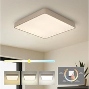 Brilagi - LED mennyezeti lámpatest POOL SQUARE LED/48W/230V 3000/4000/6000K 50x50 cm bézs
