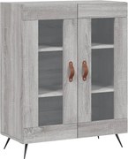 vidaXL szürke sonoma színű szerelt fa tálalószekrény 69,5 x 34 x 90 cm