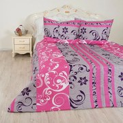 Ágytakaró pamut Emilien lila TiaHome - 210x230cm