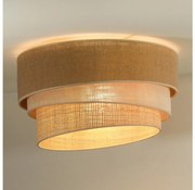 Duolla - Mennyezeti lámpa YUTE TRIO 1xE27/15W/230V átm. 45 cm barna/szürke/bézs