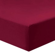 Jersey bordó lepedő TiaHome - 200x220cm