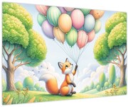 Kép – Boldog róka (90x60 cm)