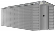 vidaXL világosszürke horganyzott acél kerti fészer 191 x 640 x 198 cm